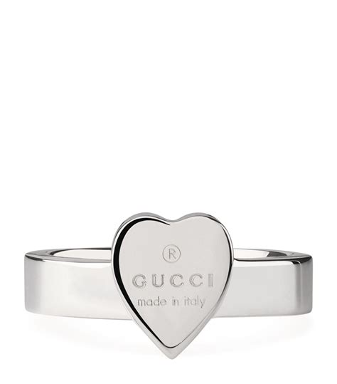 aries ring gucci|Heart Ring with Gucci Trademark in Silver .